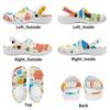 White Printed EVA Clogs Slippers Men Women Comfortable Breathable Slip On Casual Sandals Lightweight Soft Sole Summer Daily Wear