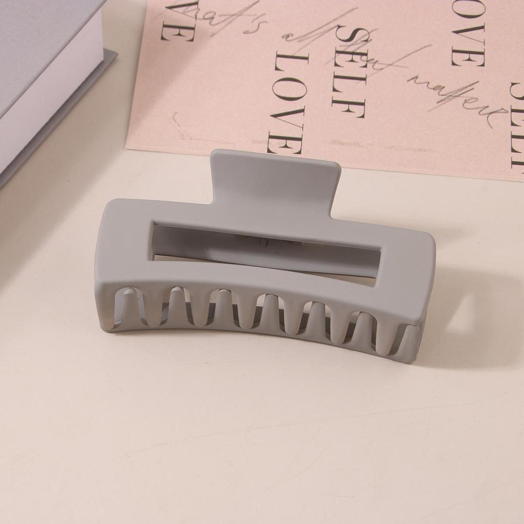 8.5CM x 10.5CM Rectangular Matte PS Hair Clip - Simple Shark Hair Accessory