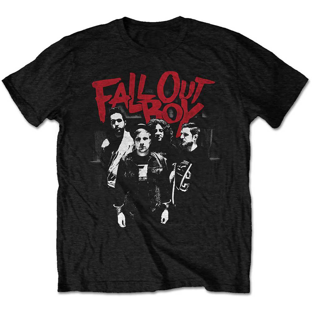 Футболка Fall Out Boy FOB Панк Царапина Группа Официальная Новая Черная
