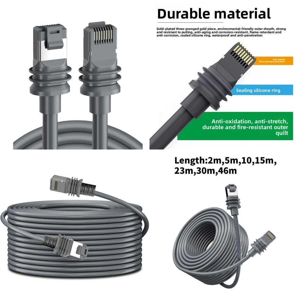 Starlink Gen 3 Ethernet Cable Pvc Shielded Data Line For Router Connection Outdoor Indoor Use