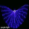 Multicolor LED Light-Up Gold Wings for Adult Belly Dance & Stage Performance