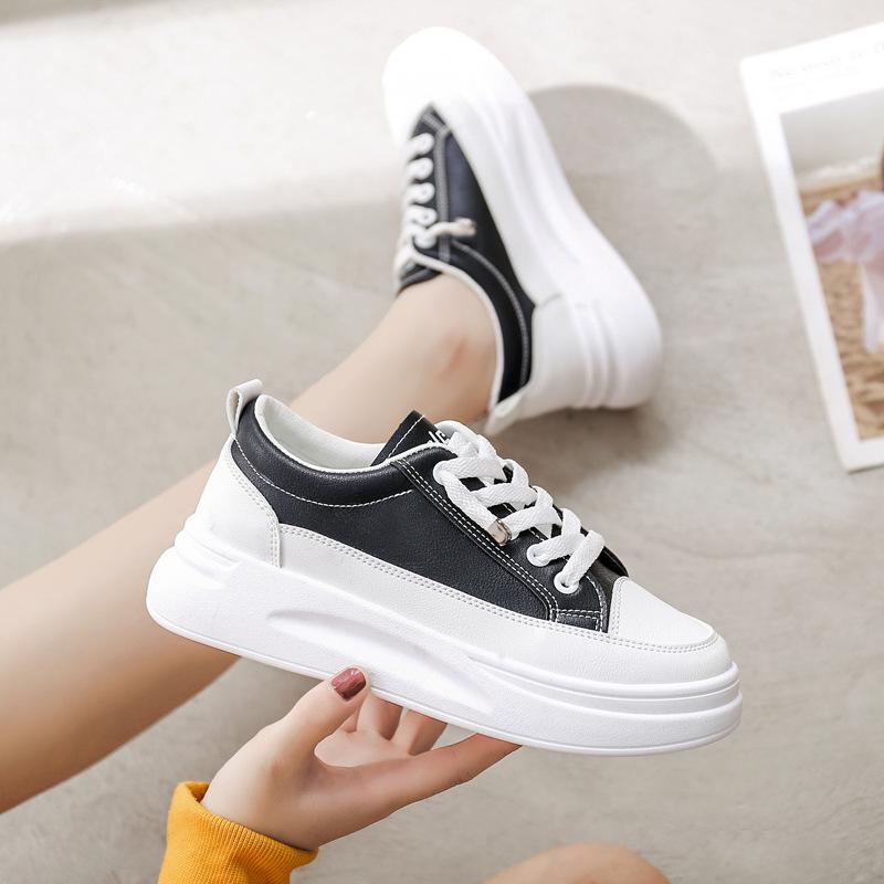 White Shoes Women's Spring Internet Hot Korean Style Ins Breathable Sneakers New  Women's New Shoes for Spring Trendy Sneakers