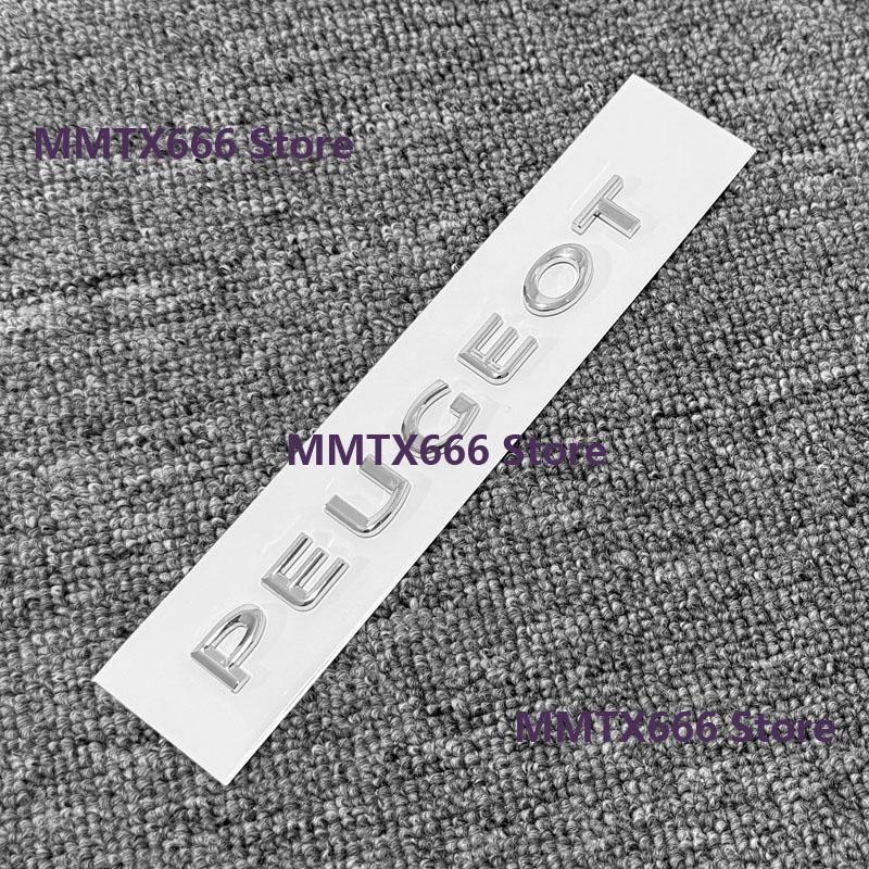 Black Car Front Grille Logo Emblem Auto Rear Trunk Badge Cover for Peugeot 308 408 Stickers Modified Accessories