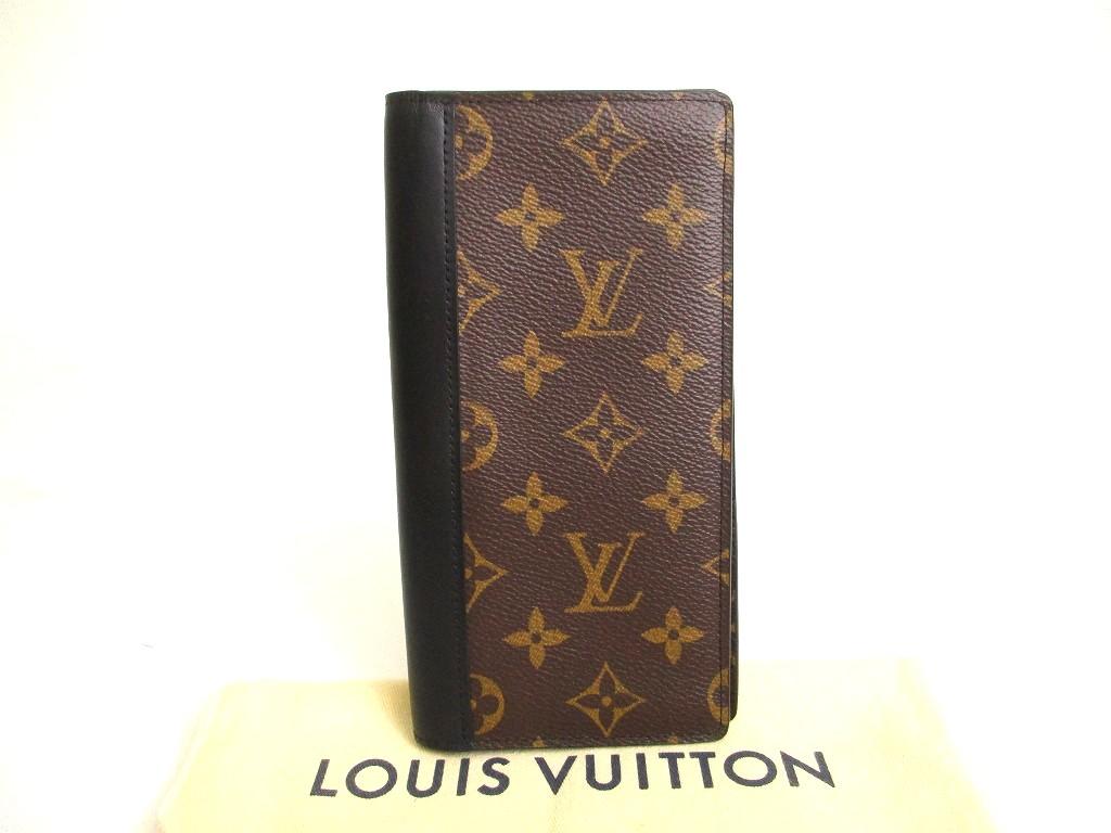 Оригинальный длинный кошелек LOUIS VUITTON Portefeuille Brazza из коричневой кожи с монограммой #a880 Восстановленный