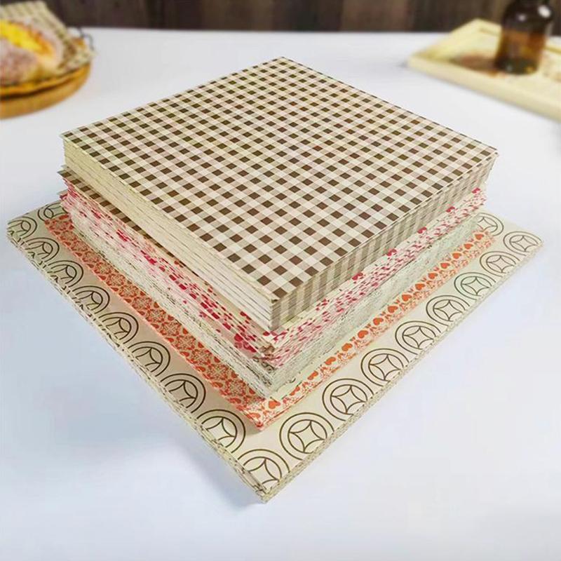 50Pieces Of Absorbent Paper Sandwiches Burgers Fries Fried Food Wrappers Plate Mats Waxed Paper And Baking Paper