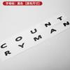 3d ABS Black Logo Countryman Emblem Letters Sticker Car Trunk Badge For Mini Cooper S R60 F60 JCW Countryman Sticker Accessories