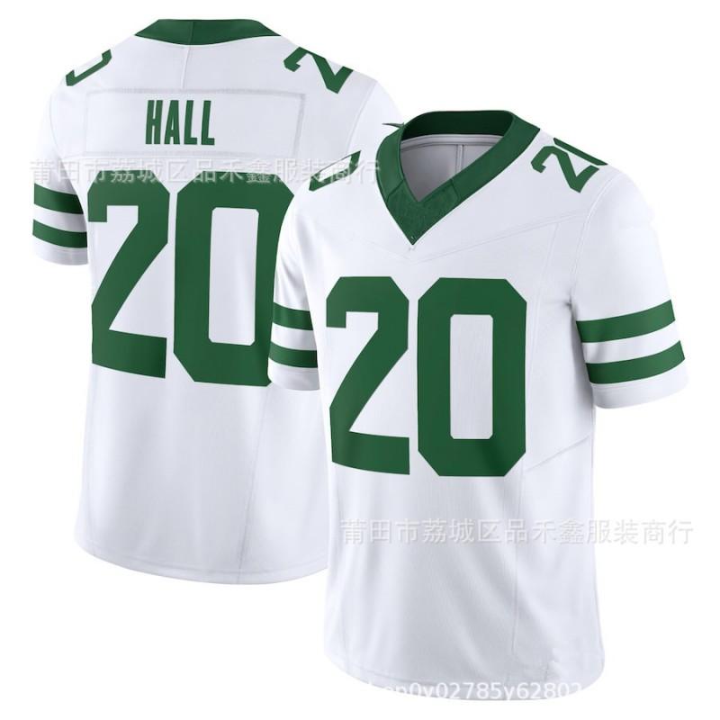 NFL New York Jets Custom Football Jersey Rogers 8 Gardner 1 5 20 Cotton Mesh Team Sport Uniform Men Women
