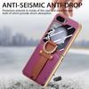 Для Samsung Flip 5 Bling Ring Holder Кожаный чехол для Samsung Galaxy Z Flip 5 Flip5 Zflip5 Закаленное стекло Flim Coque