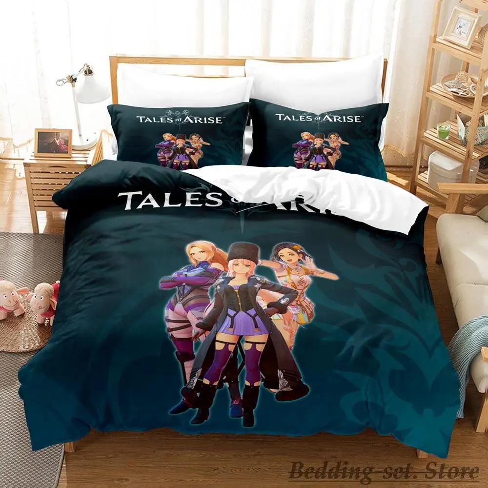 Новый комплект постельного белья Tales of Arise Single Twin Full Queen King Size Bed Set Adult Kid Bedroom Duvetcover Sets Anime