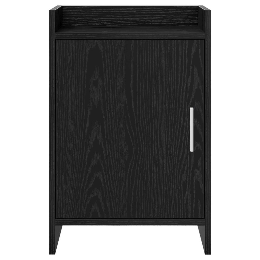 Nightstands in Black Oak Finish 40 x 30 x 60 cm Engineered Wood