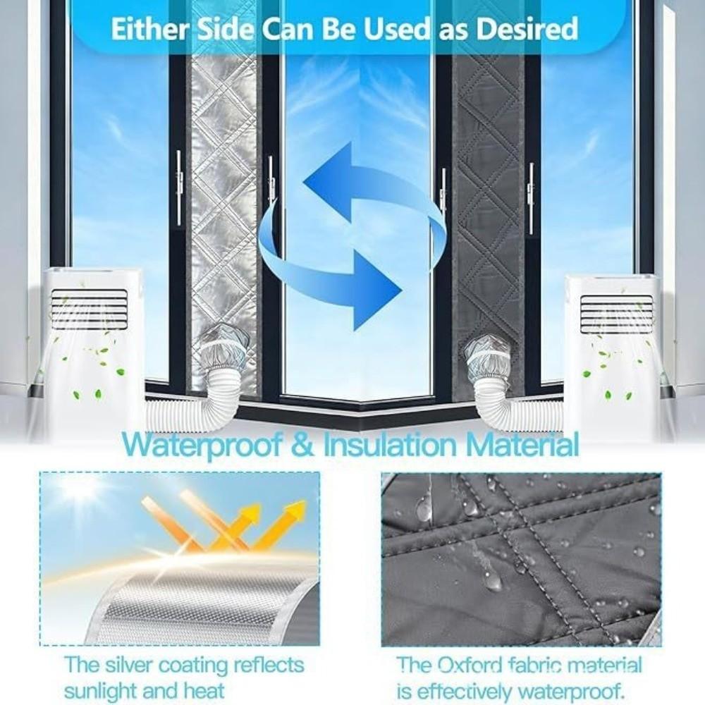 3 Layer Cotton Filled Sliding Window Vent Cloth Insulated Air Conditioner Window Seal Home Comfort