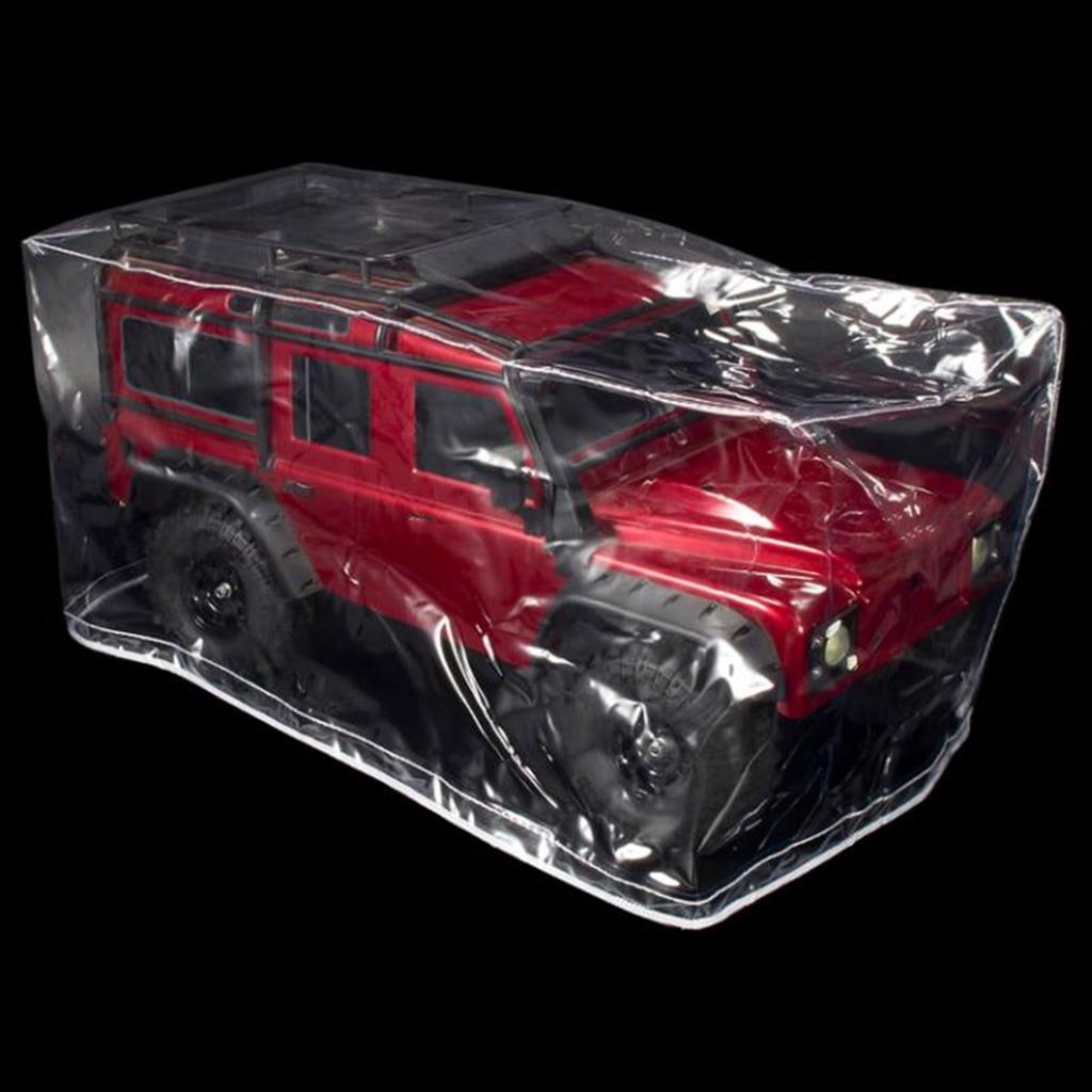 RC Crawler Dust Cover Waterproof PVC Clear RC Model Car Display Dust Cover for 1/10 1/8 RC Crawler