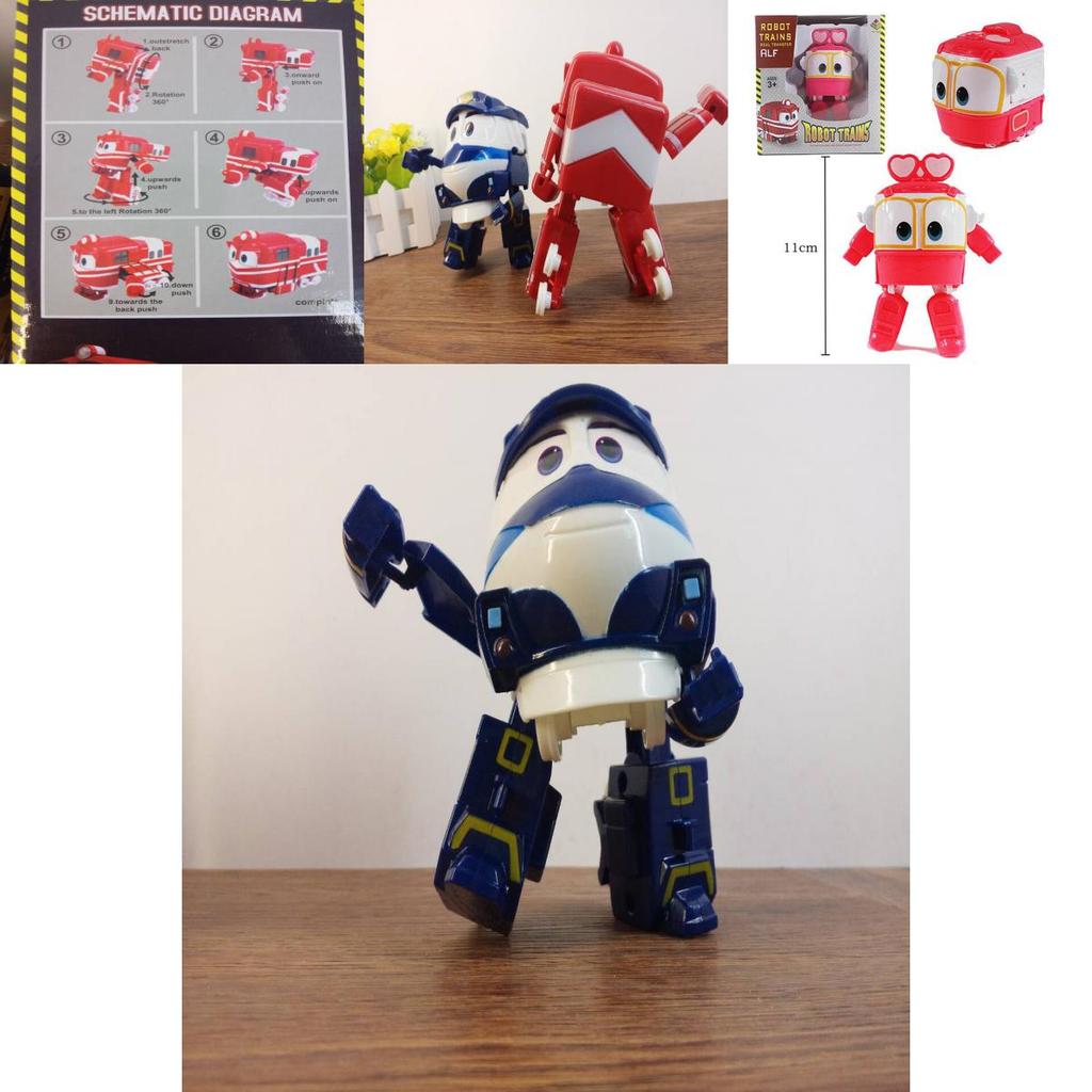 Игрушка-трансформер Поезд Робот Rt, фигурка поезда-трансформера, корейский анимационный игрушечный поезд для детей