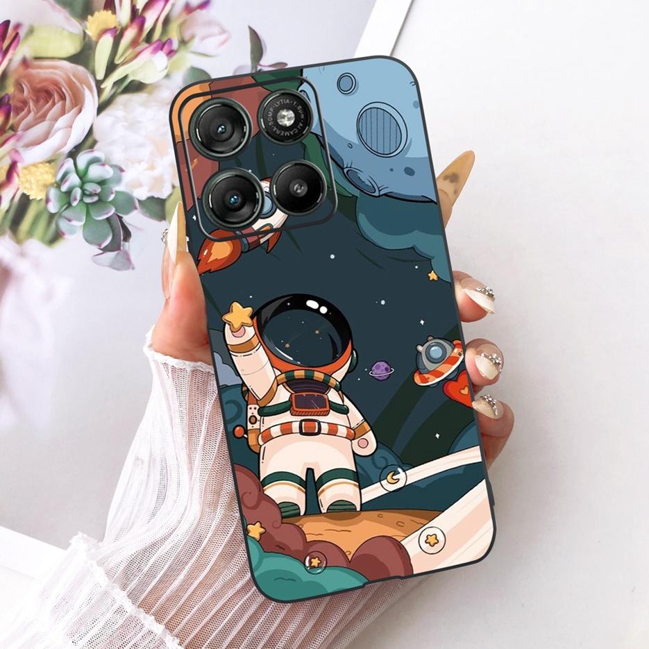 For Motorola Moto G67 Case XT2621-4 Cute Cat Peacock Painted Cover Soft TPU Phone Case For Motorola Moto G77 G 67 MotoG77 Fundas