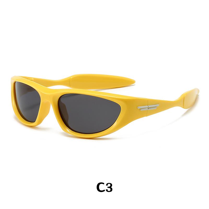 Kids UV Protection Sunglasses Fashion Sports Riding Silicone Frame Childrens Glasses 23087