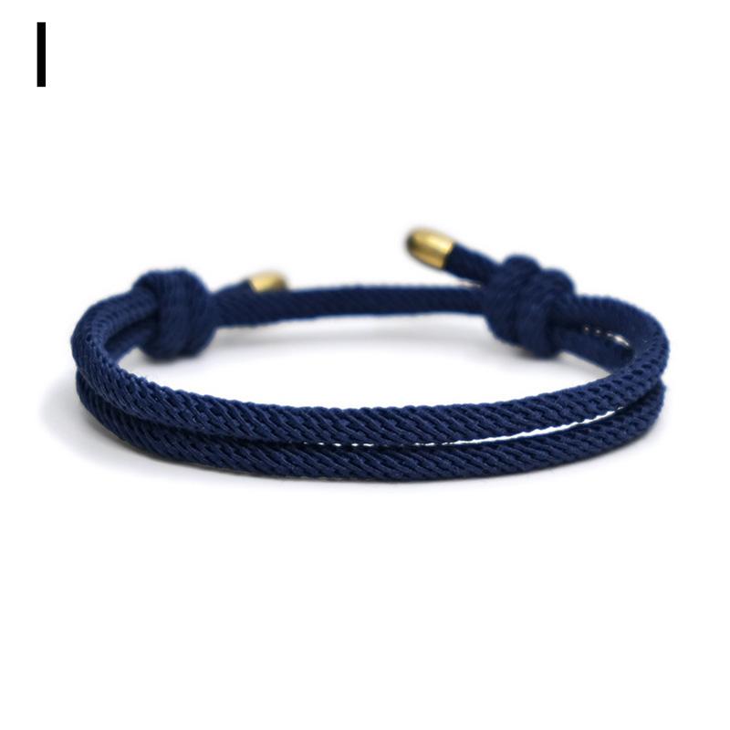 1 шт. модные регулируемые браслеты однотонные миланские веревочные браслеты ручной работы пара браслетов