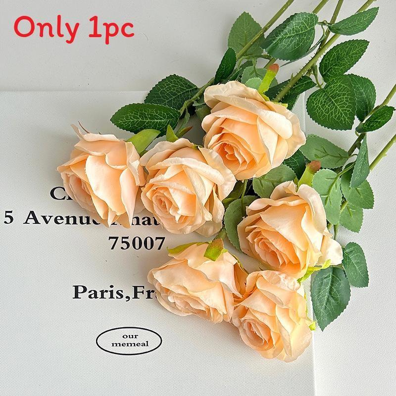 Artificial Silk Rose Flower For Wedding Party Home Decor Wall Display Arrangement