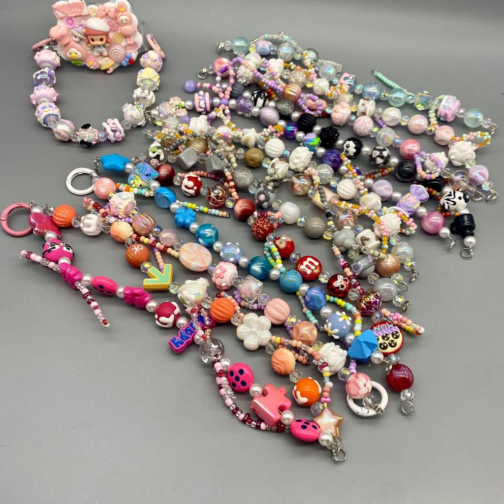 Сделай сам цепочку для телефона из бусин с оригинальным дизайном - Модный противоутерянный задний зажим