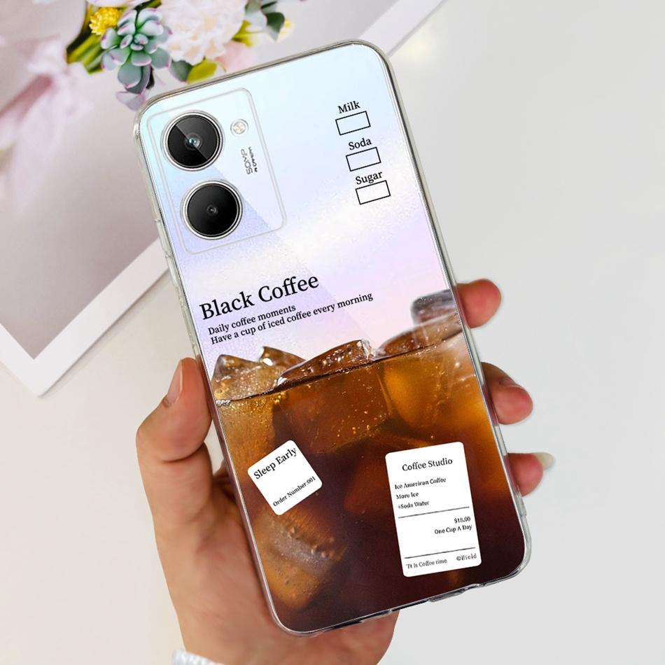 Милый чехол с рисунком Цветущего Кота для Realme 10 / Realme 10 Pro / Realme 10 Pro+ Мягкий Силиконовый TPU Чехол для Realme10 4G 10Pro Plus
