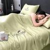 High-End Embroidery Silky Spring Autumn Quilt Comfortable Sleep Soft Breathable Blanket Skin-Friendly Air Conditioner Comforter