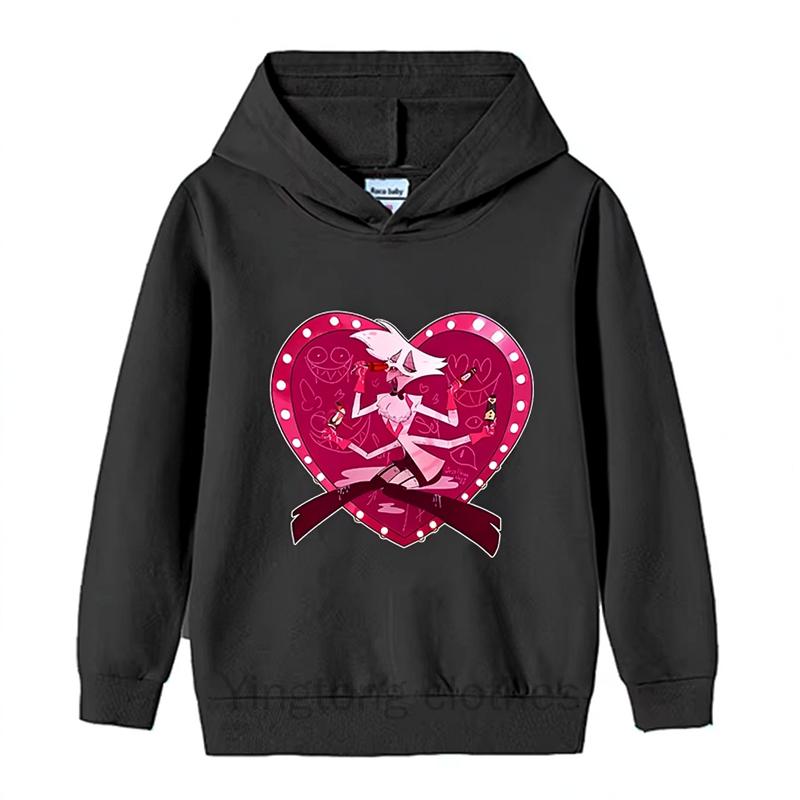 Hazbins Hotel Series Hoodie Spring Autumn Thin Sweatshirt Cartoon Alastor Print Hoody Top Birthday Gift