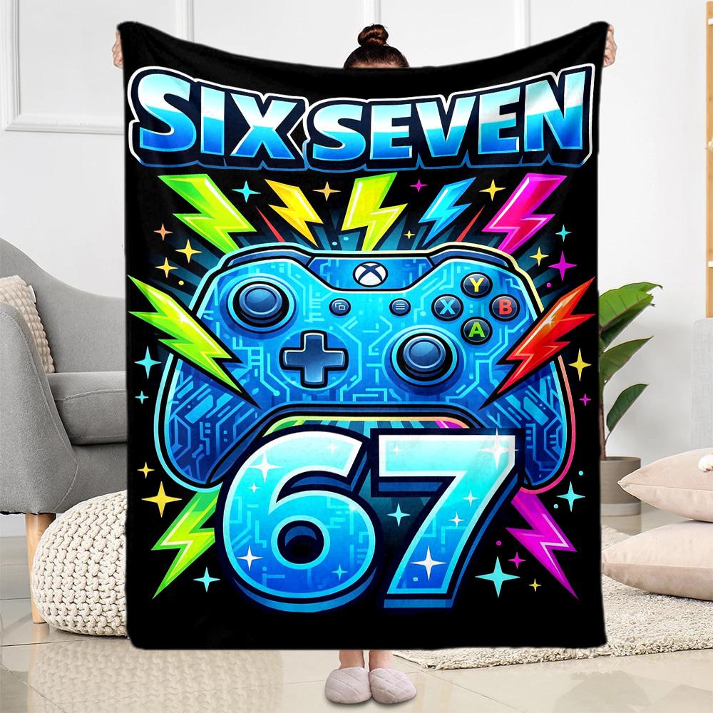 Sixty-seven Blanket,Suitable for sofas, offices, travel, living rooms, Gifts to relatives and friends, Blanket,Suitable for all seasons.
