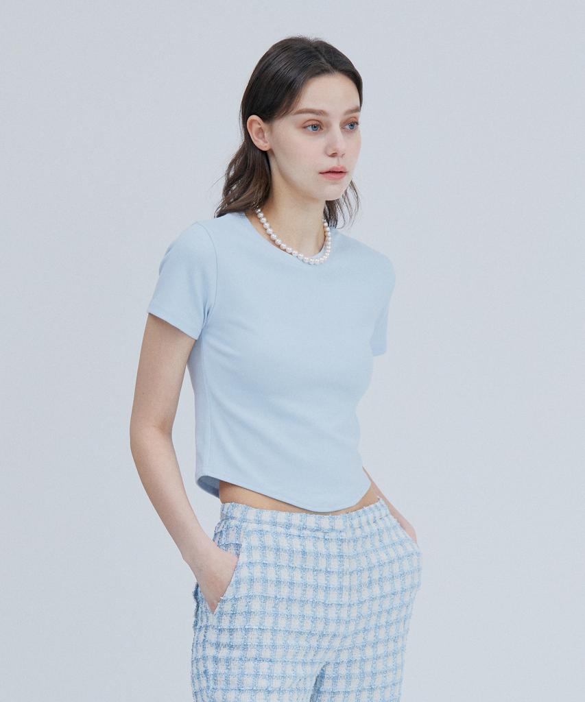 PINBLACK Cotton Crop Short Sleeve T-Shirt (4 Colors)