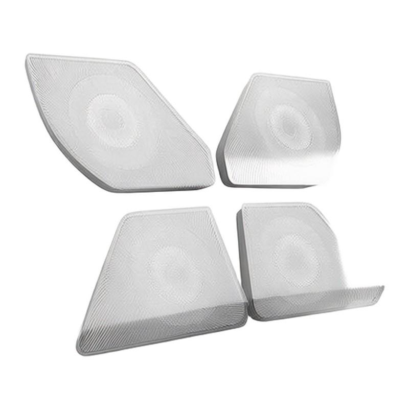 4x Car Audio Interior Cover Stainless Steel for Toyota For Rav4 2026 2027 6th Gen Silver Black Trim Speaker Vent Styling