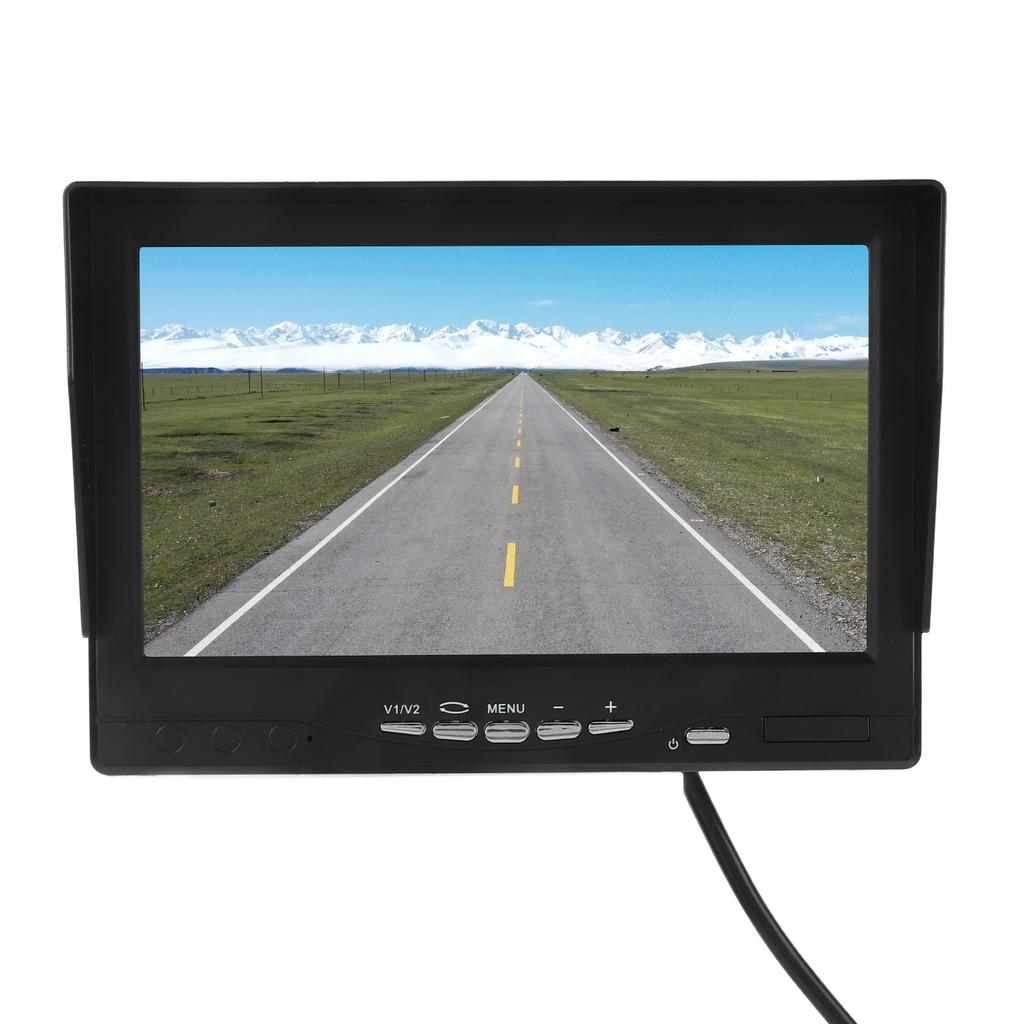 7in Backup Camera Monitor Reversing Display V1 V2 Video Inputs for Truck RV Van Trailer Emergency