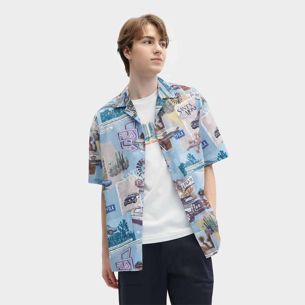FILA HERITAGE Shirt Men's All Over Print F11M428402FZA
