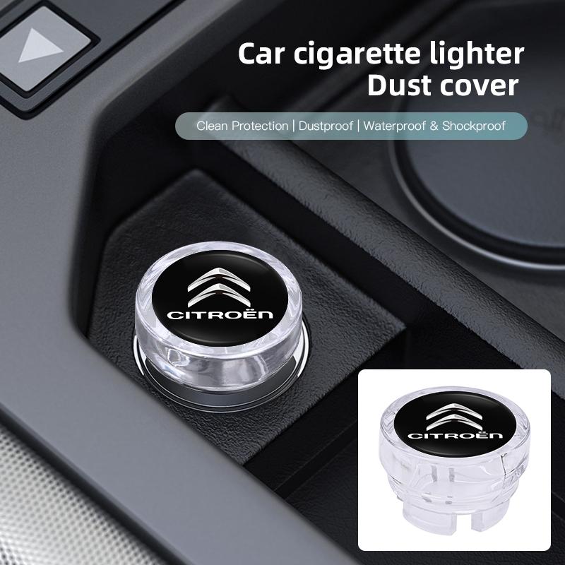 Car Cigarette Lighter Dust Cover For Citroen C4 C3 C2 C1 DS3 Berlingo Cigarette Lighter Waterproof Anti Electricity Cap keychain