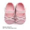 1 пара детской обуви, противоскользящие туфли из искусственной кожи с бантом для новорожденных девочек