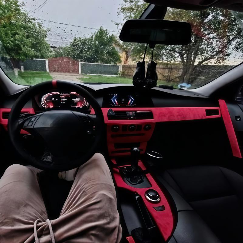 Премиальная самоклеящаяся замшевая ткань для отделки салона автомобиля, АВ-стойки, центральная консоль, декор, реставрация, роскошная плюшевая замша, ремонт, модификация