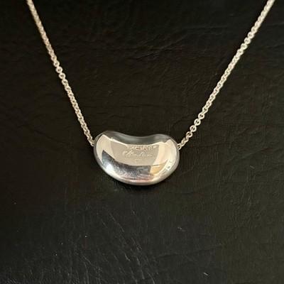 TIFFANY Large Bean Necklace Elsa Peretti Vintage Y2K Archive w o BOX Japan FS