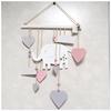 [Q2050] - Children's Wooden Hanging Wall Decoration 'Pink Elephant' - 39x30 Cm