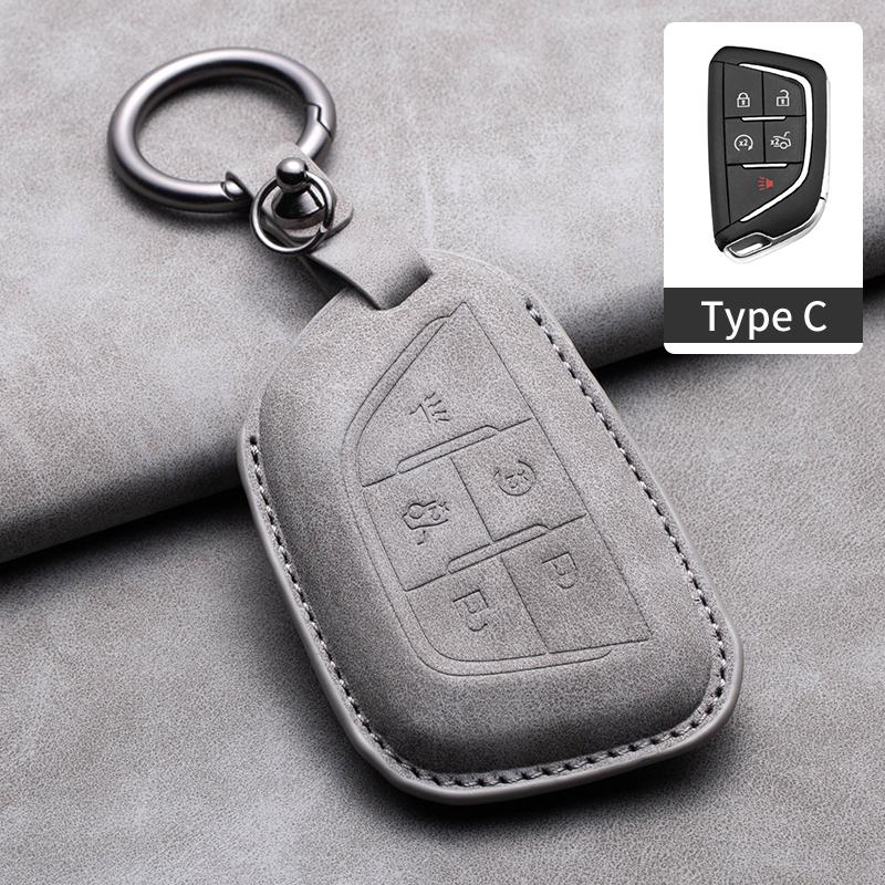 Новый чехол-накладка из овчины для автомобильного ключа-пульта для Cadillac ATS-L XTS XT5 CTS CT6 ATS 28T SRX Escalade 2015 Аксессуары для стайлинга