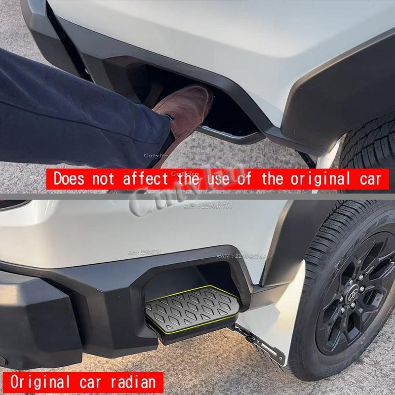 For Toyota Hilux 2026 2027 Stainless Steel Rear Bumper Side Foot Pedal Protector Cover Trim Sill plate bumper strip pedals