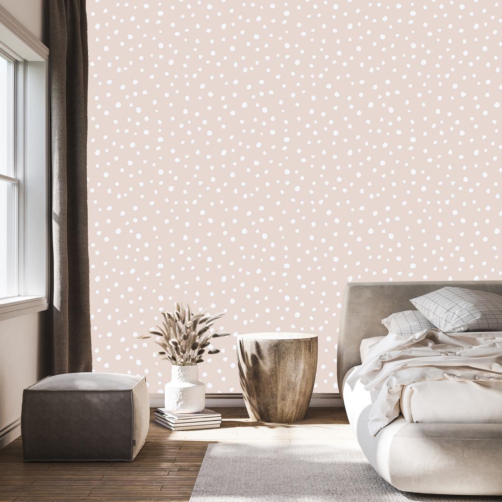 Abstract White Dots Wallpaper for Living Room and Bedroom 50x1000