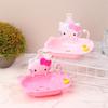 Мультяшная мыльница Sanrio Милая мыльница Hello Kitty Бытовая Настенная для ванной Комнаты Рамка-подставка для хозяйственного мыла Декор для дома Подарок