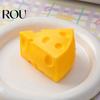 Cheese Sensory Toy Simulated Squeeze Unbreakable Stress Relief Slow Rising Decompression Block Fidget Simulation Food Pinch Square