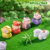 5Pcs/Set Cartoon Mini Resin Journey To The West Doll Miniatures Figurines Ornament Cute Fairy Garden Micro Landscape Diy Craft
