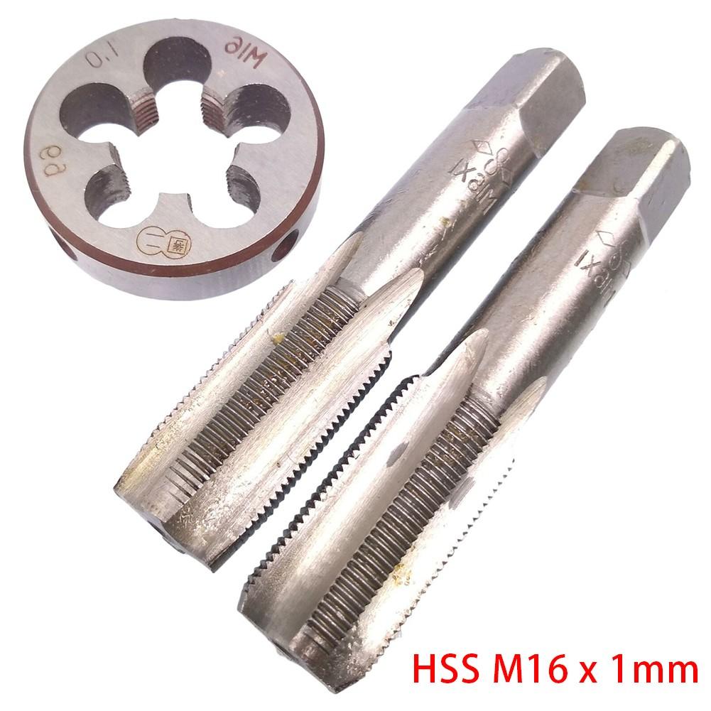 HSS M16 X 1mm Taper & Plug Tap & M16 X 1mm Die Metric Thread Right Hand