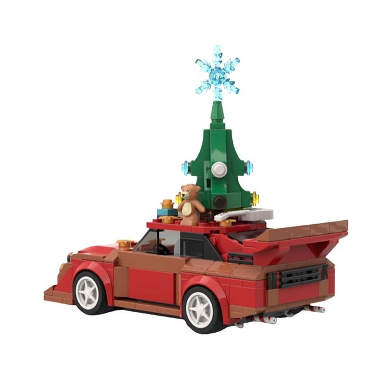 Bricklink MOC Технический Автомобиль 76897 1985 Рождественское изд. Sport Quattro S1 Наборы Скоростных Транспортных Средств Строительные Блоки Игрушки Рождественский Подарок