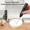 Ручной вспениватель молока, электрический пенообразователь, перезаряжаемый венчик из нержавеющей стали, миксер для напитков