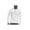 Casual Sports Crew Neck Sweatshirt Men Tops White GJ6591