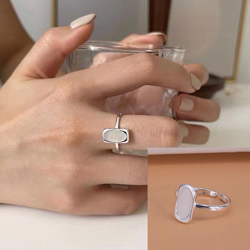 Серебряное кольцо 925 пробы, геометрическое, многослойное, с круглыми бусинами, женское, модное, панк, темперамент, гипоаллергенное, шарм, ювелирное изделие