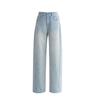 High-waist Loose Sickle Pants Casual Jeans for Women's New Style of Tennis Cotton Slimming and Drooping Banana Pants