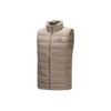 Li Ning Wade Series Stand Collar Warm Down Vest Men Vest Elephant-Gray AMRP003-5