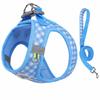 and Leash Set, Printed Chest and Back Design, Breathable Soft Pet Vest for Walking and Outdoor Use