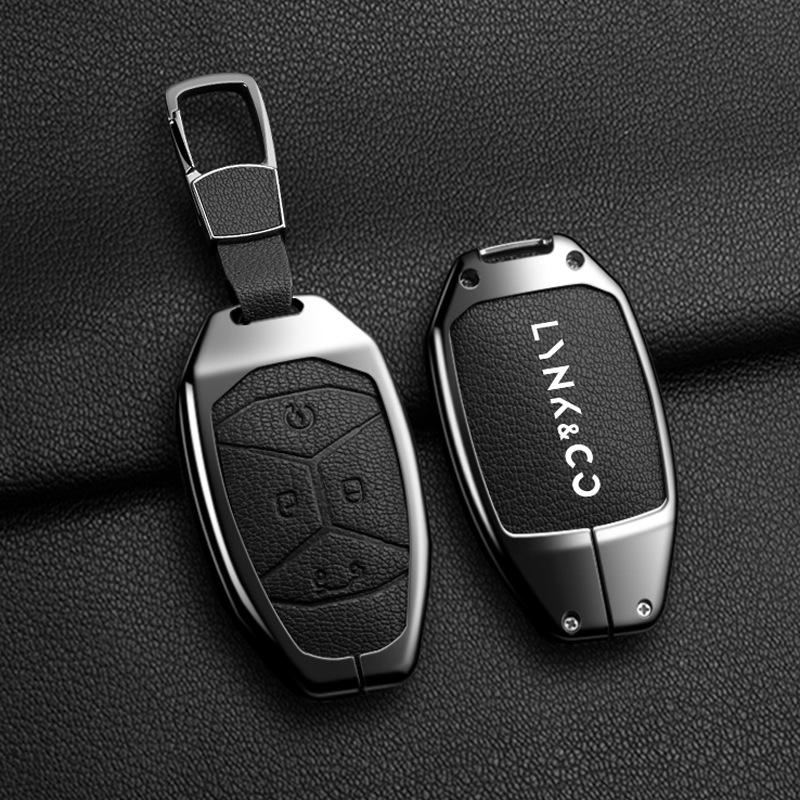 Чехол для ключей Lynk & Co 03 для моделей 01, 02, 05, 06/01PHEV 2021 года - Мужская специальная версия, автомобильный чехол-ракушка с пряжкой.